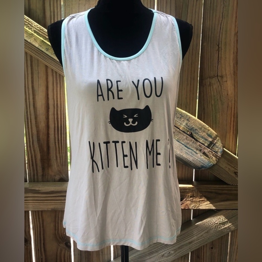 Are You Kitten Me, Kitty Loose & Flowy Tank Top